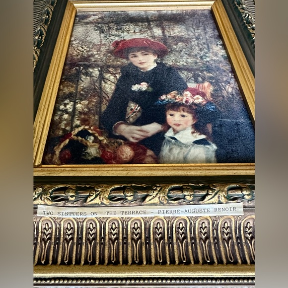 VTG PIERRE-AUGUSTE RENOIR-TWO SISTERS ON THE TERRACE OIL ON CANVAS 1841-1919 - Picture 2 of 6